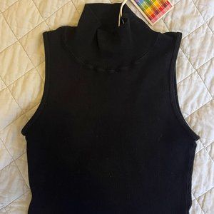 BBP Sleeveless Essential Turtleneck - Basic Black
